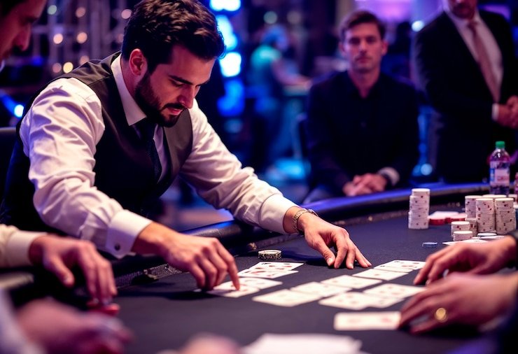 Meja Free Bet Blackjack badak188 menampilkan taruhan gratis yang ditampilkan dengan jelas dalam antarmuka dealer langsung